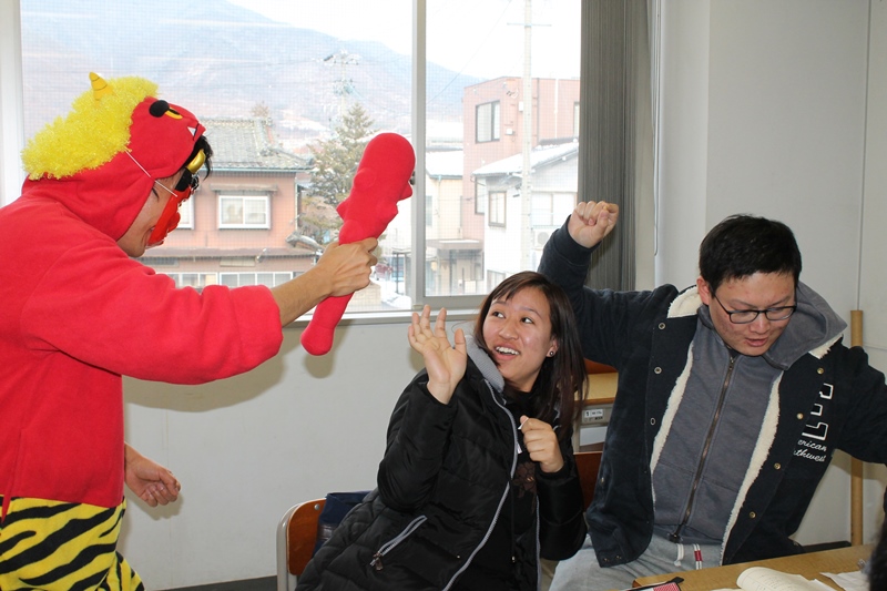 Setsubun・Mame-maki (Nagano Campus)