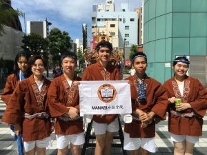 Students in MANABI and teachers participated in Ryogoku Festival